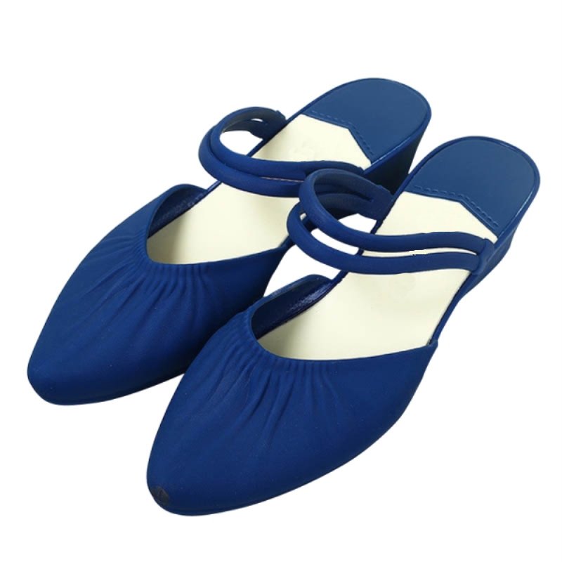 Fashion New Women's PVC Sandals Summer Outside Female Casual Wedge Soled Slippers Solid Color Durable Comfort Ladies Slides