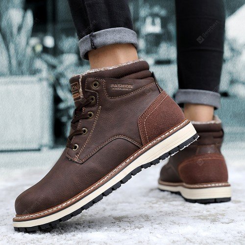Fashion Men Winter Snow Boots Warm Boots Snow Work Shoes Outdoor Snow Boots