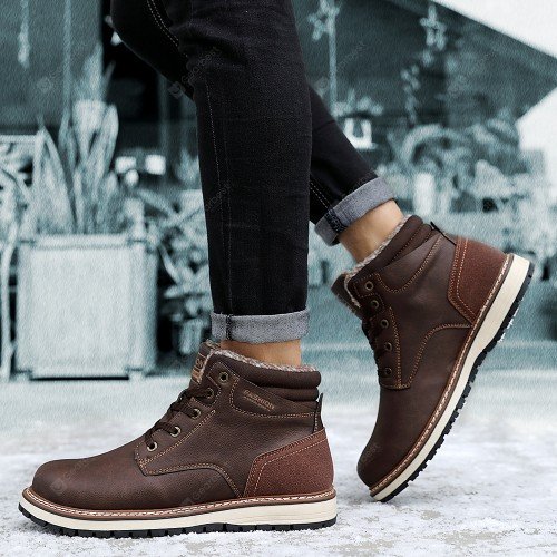 Fashion Men Winter Snow Boots Warm Boots Snow Work Shoes Outdoor Snow Boots