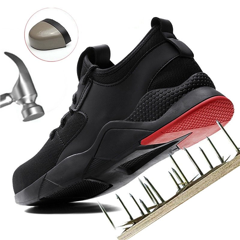 Shoes Men Shoes Men Steel toed Sneaker Work Safety Shoes Labor Insurance Shoes Anti smash and Anti stab