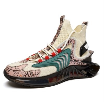 Blade Sports Shoes For Men Breathable Soft Comfortable Male Sneakers Popcorn Non Slip Wear Resistant Socks Footwear Size 39 45