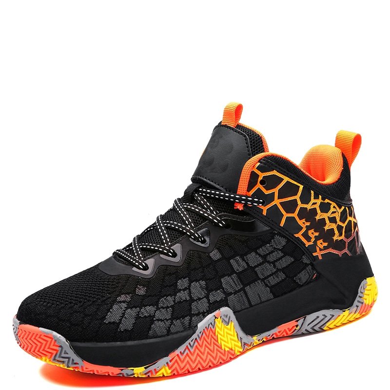 New Men Professional Basketball Shoes Wearable Anti Slippery Sport Casual Sneakers Shock Absorption Flexible Lightweight